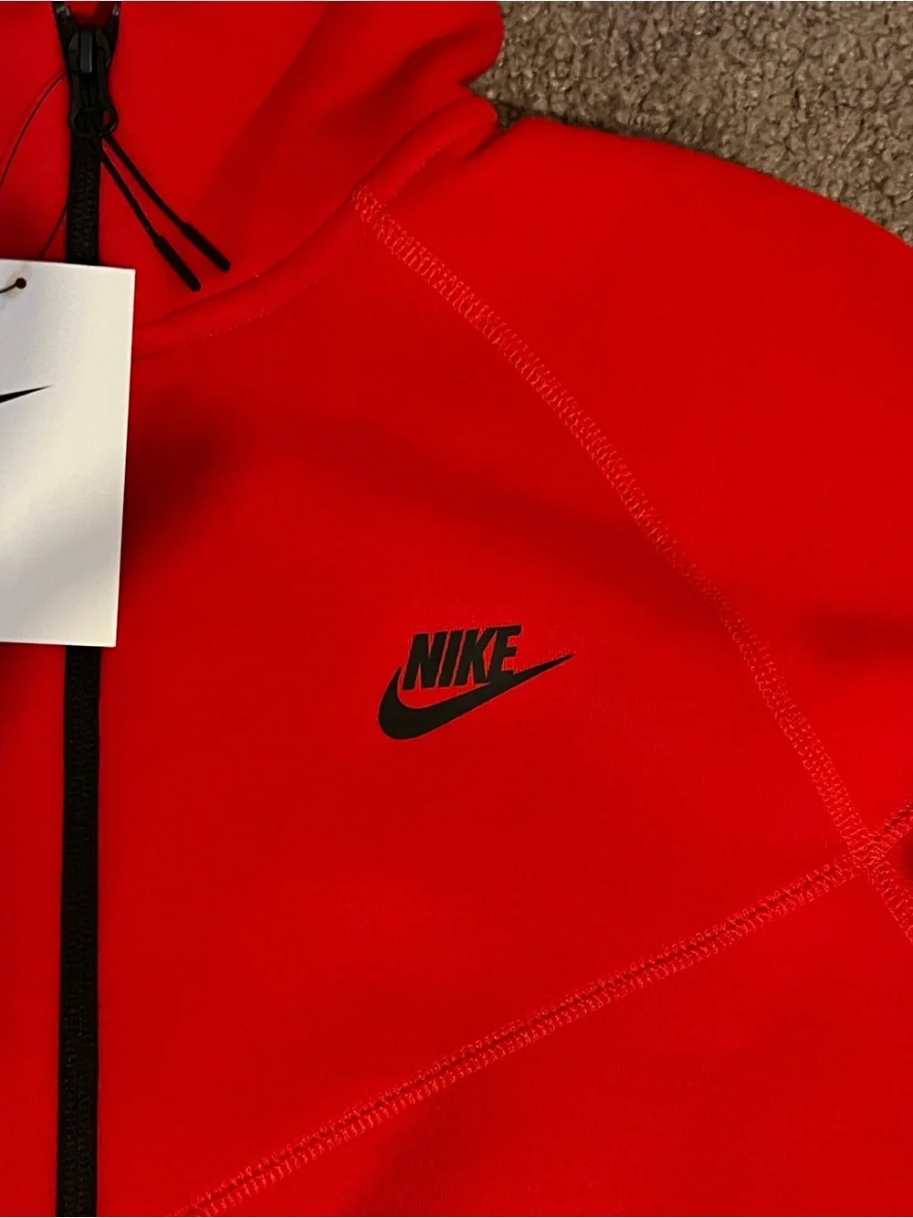 Nike (Mater Dei) Red & Black Hooded Zip Jacket